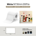 Niimbot B21/B31/B3S/B1/B4/B21 Pro/B2 Pro/B1 Pro 50*30mm White Freezer Label Printing Paper Sticker