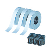 3 Sets – N1 Satin Ribbon Roll Black On Blue Ribbon 14 x 5.1mm