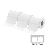 3 Rolls-Niimbot B21/B1/B3S/B31 50*19+7mm White Jewel Labels