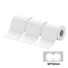 3 Rolls-Niimbot B21/B1/B3S/B31 50*32mm White Earrings Labels