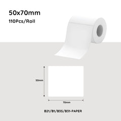 Niimbot B21/B3S/B1/B31 50*70mm Thermal Labels