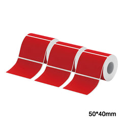 3 Rolls-Niimbot B21/B3S/B1/B31 50*40mm Red Oval Labels