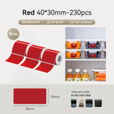 3 Rolls-Niimbot B21/B3S/B1/B31 50*40mm Red Oval Labels