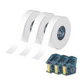 3 Sets – N1 Satin Ribbon Roll Gold On White Ribbon 14 x 5.1mm