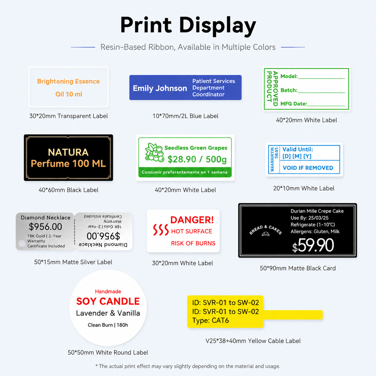 Niimbot M2_H Thermal Transfer Label Printer 300DPI Bluetooth Maker for PC & Mobile, 20-50mm for Office & Outdoor Use