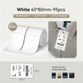 Niimbot B21/B31/B3S/B1/B4/B21 Pro/B2 Pro/B1 Pro Label Tape Set 45*80mm White Thermal Label(2 Rolls)