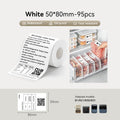 Niimbot B21/B31/B3S/B1/B4/B21 Pro/B2 Pro/B1 Pro 50*80mm 95Pcs Waterproof Freezer Thermal Labels