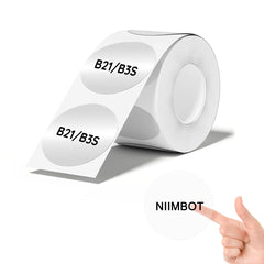 Niimbot B21/B3S/B1/B31 50*50mm 150pcs Round Transparent Labels