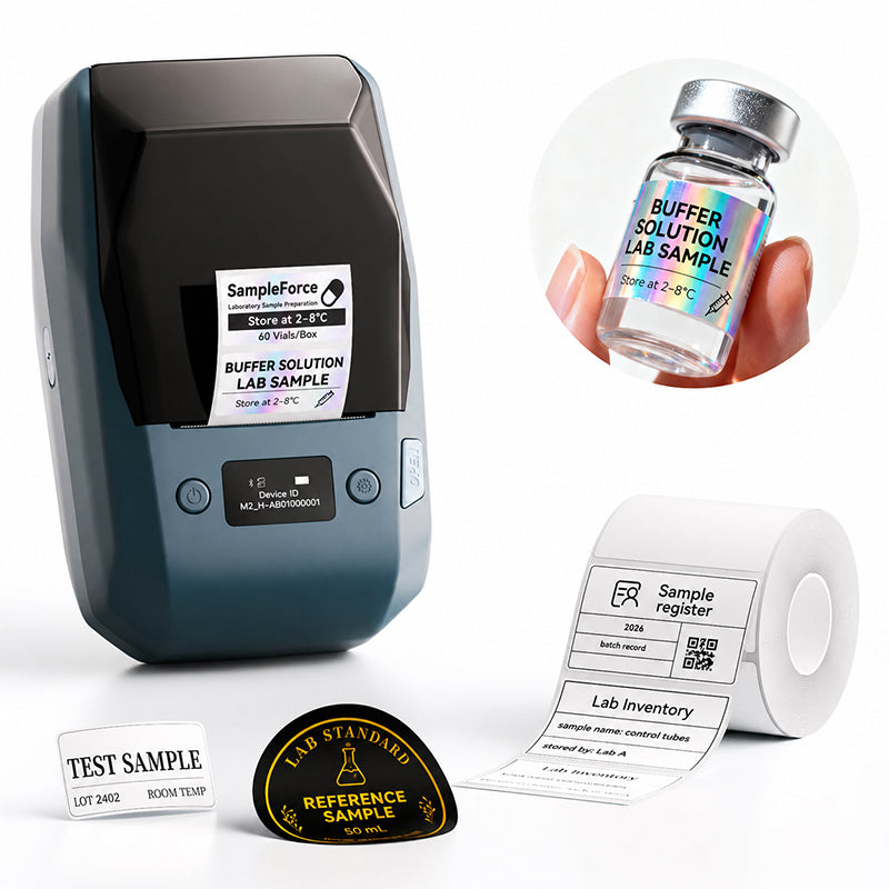 Niimbot M2_H Thermal Transfer Label Printer 300DPI Bluetooth Maker for PC & Mobile, 20-50mm for Office & Outdoor Use