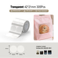 Niimbot B21/B3S/B1/B31 42*21mm 350Pcs Transparent Thermal Label