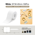 Niimbot B21/B1/B3S/B31 30*25+45mm 100Pcs White Jewelry Labels
