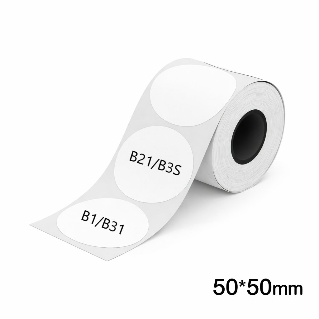 Niimbot B21/B3S/B1/B31 50*50mm 150pcs Round Labels