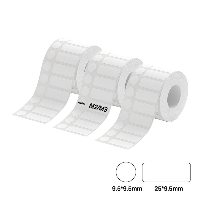 3 Rolls - Niimbot M2/M3 36.5*9.5mm 385Pcs Liquid Nitrogen Thermal Transfer Labels