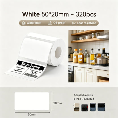 Niimbot B21/B3S/B1/B31 White Thermal Labels
