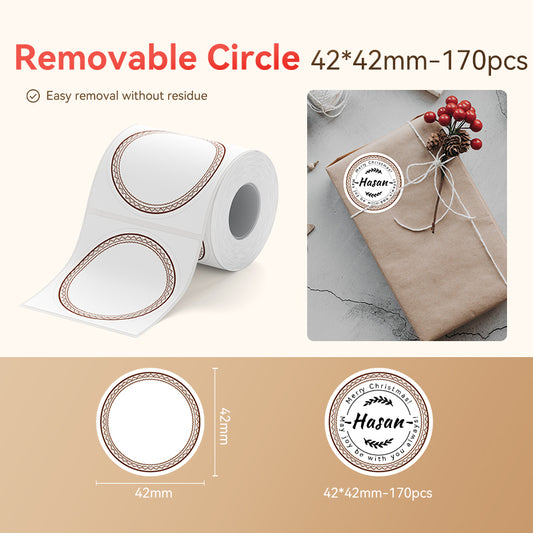 Niimbot B31/B21/B3S/B1 42*42mm 170Pcs Round Thermal Label