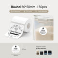 Niimbot B21/B3S/B1/B31 50*50mm Round White Thermal Label