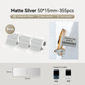 3 Rolls – Niimbot M2/M3 50*15mm 355Pcs Matte Silver Jewelry Thermal Transfer Label