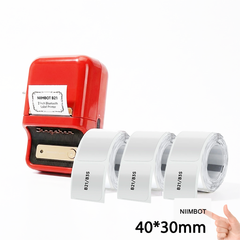 B21 Labeling Kit (Printer + 3 Rolls 40×30mm Transparent Labels) — Restaurant & Kitchen Use