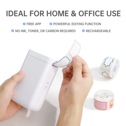 NIIMBOT D101 Portable Bluetooth Thermal Label Printer Label Maker 1- Inch for Phone Pad Easy to Use Office Home Organization