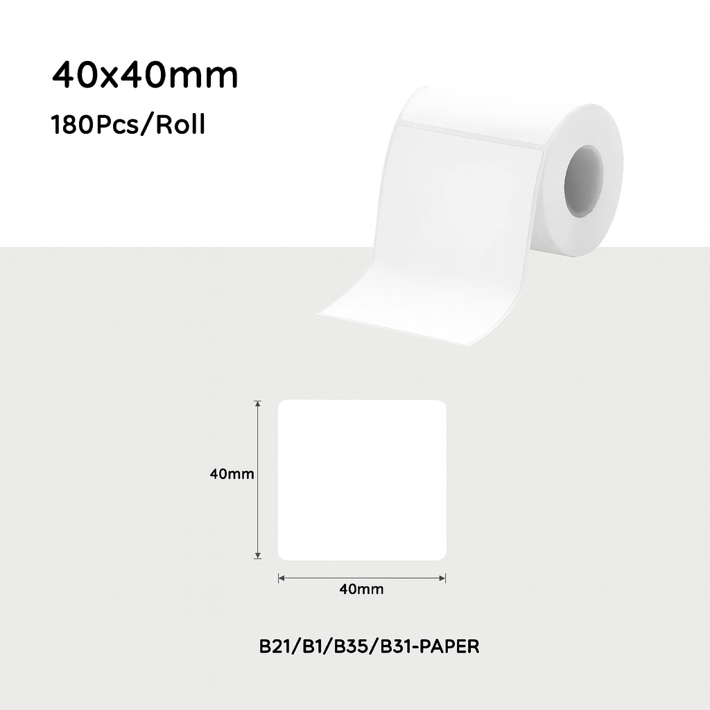 3 Rolls-Niimbot B21/B3S/B1/B31 Thermal Label Paper