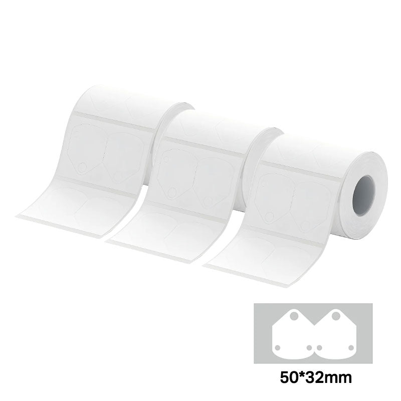 3 Rolls-Niimbot B21/B1/B3S/B31 50*32mm White Earrings Labels