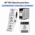 Niimbot M2_H/M3 40*100mm 55Pcs Brushed Silver Thermal Transfer Label
