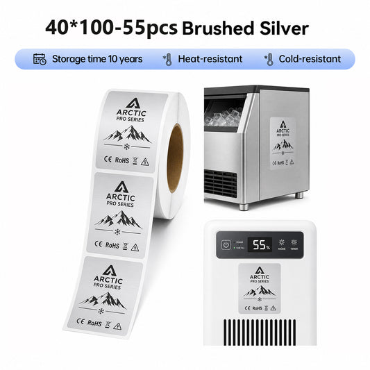 Niimbot M2_H/M3 40*100mm 55Pcs Brushed Silver Thermal Transfer Label