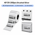 Niimbot M2_H/M3 40*20mm 260Pcs Brushed Silver Thermal Transfer Label