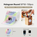 Niimbot M2/M3 50*50mm 150Pcs Round Holographic Thermal Transfer Label