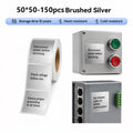 Niimbot M2_H/M3 50*50mm 150Pcs Brushed Silver Thermal Transfer Label