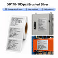 Niimbot M2_H/M3 50*70mm 105Pcs Brushed Silver 5 mils Thermal Transfer Label