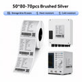 Niimbot M2_H/M3 50*80mm 70Pcs Brushed Silver Thermal Transfer Label