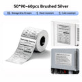 Niimbot M2_H/M3 50*90mm 60Pcs Brushed Silver Thermal Transfer Label