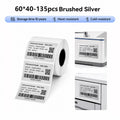Niimbot M3 60*40mm 135Pcs Brushed Silver Thermal Transfer Label