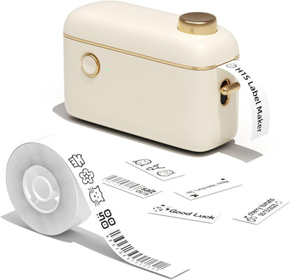 NIIMBOT H1S Portable Bluetooth Thermal Lable Printer Half_Inch Rechargeable Thermal Label Printer for Home School Office Organization