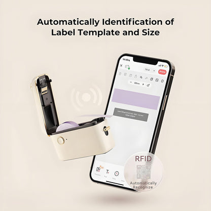 NIIMBOT H1S Portable Bluetooth Thermal Lable Printer Half_Inch Rechargeable Thermal Label Printer for Home School Office Organization