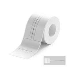 3 Rolls – Thermal Transfer Labels Matte Silver Jewelr 25*30+45mm For M2/M3