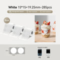 3 Rolls - Niimbot M2/M3 15*15+19.25mm 285Pcs Round White Thermal Transfer Labels