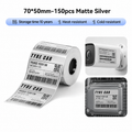 Niimbot M3 70*50mm 110Pcs Brushed Silver Thermal Transfer Label