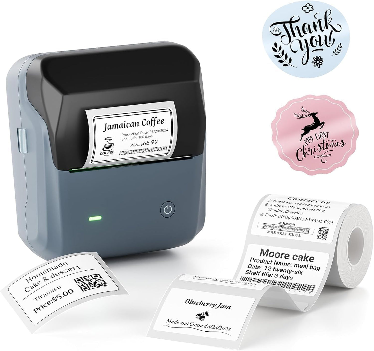 Niimbot B31 Thermal Label Printer Multicolor Maker for Small Business, Kitchen Organization & Shipping Labels