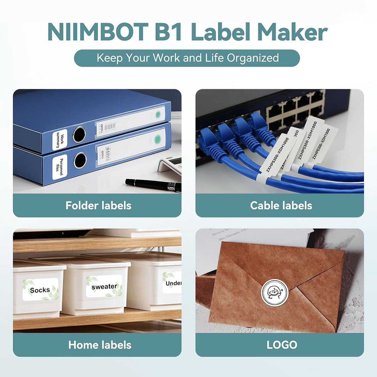 NIIMBOT B1 Thermal Label Printer Muiticolour