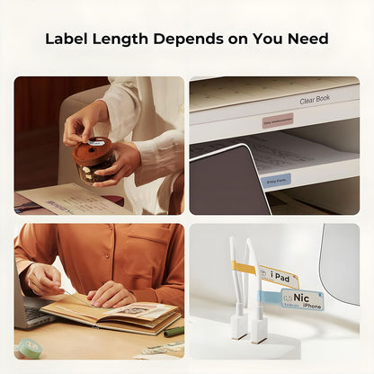 NIIMBOT H1S Portable Bluetooth Thermal Lable Printer Half_Inch Rechargeable Thermal Label Printer for Home School Office Organization