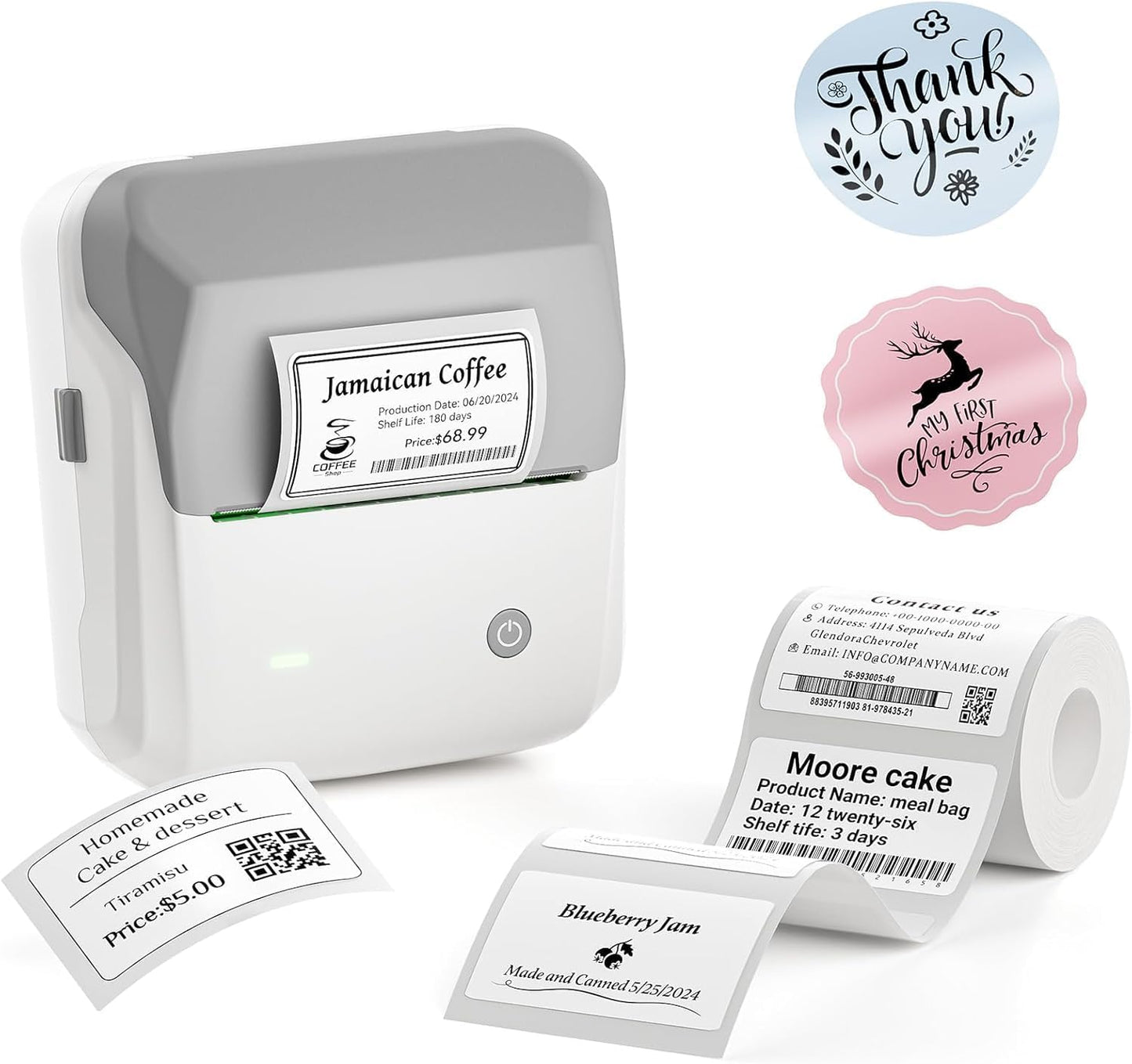 Niimbot B31 Thermal Label Printer Multicolor Maker for Small Business, Kitchen Organization & Shipping Labels