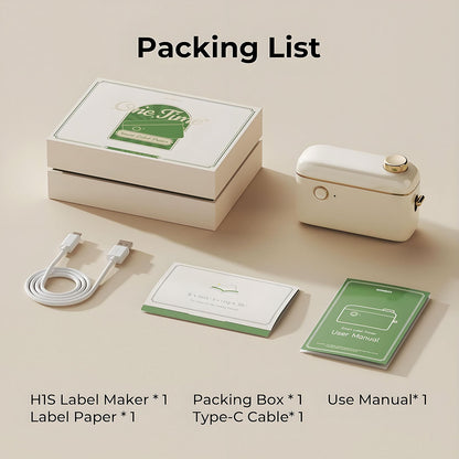 NIIMBOT H1S Portable Bluetooth Thermal Lable Printer Half_Inch Rechargeable Thermal Label Printer for Home School Office Organization