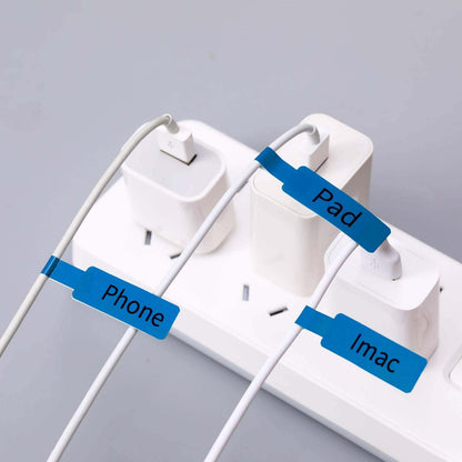Niimbot D11/D101/D110/H1S 12.5*74+35mm 60Pcs Thermal Cable Labels - Red