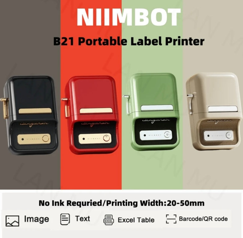 NIIMBOT D110 Thermal Label Printer Portable with Multiple – Niimbot ...