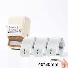 B21 Labeling Kit (Printer + 3 Rolls 40×30mm Transparent Labels) — Restaurant & Kitchen Use