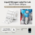 Niimbot M2/M3 36.5*9.5mm 385Pcs Liquid Nitrogen Thermal Transfer Label For Lab