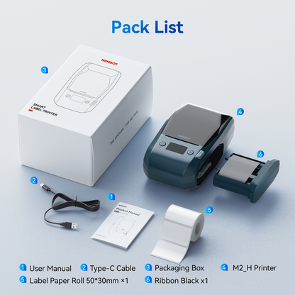 NIIMBOT M2_H Office Labeling Bundle – For File Folders, Asset Management, Cable Identification, Name Badges