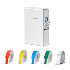 Niimbot B18 Label Printer+Cable Label Sticker Paper 4 rolls+B18 Label Paper 1 roll